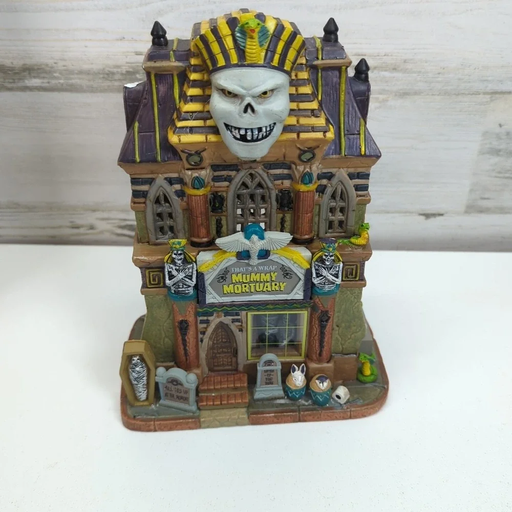 Lemax Spooky Town 2022 That's A Wrap Mummy Mortuary #25850 Egyptian Mummies
